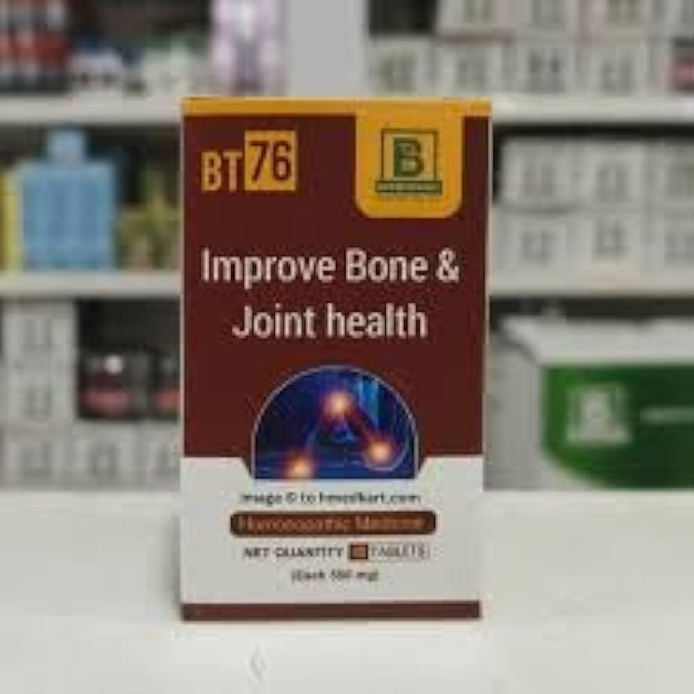 Burnette's Homoeopathy BT 76 Improve Bone &  Joint Health Tablets (40 Tablets)