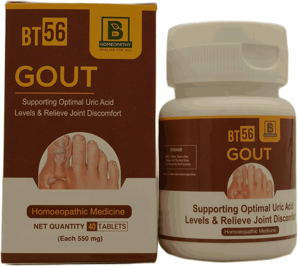 Burnette's Homoeopathy BT 56 Gout Tablets (40 Tablets)