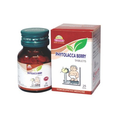 Wheezal Phytolacca Berry Tablets (25 gm)