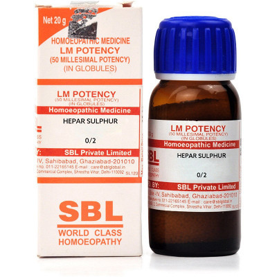 SBL Hepar Sulphur LM0/2 (20 gm)
