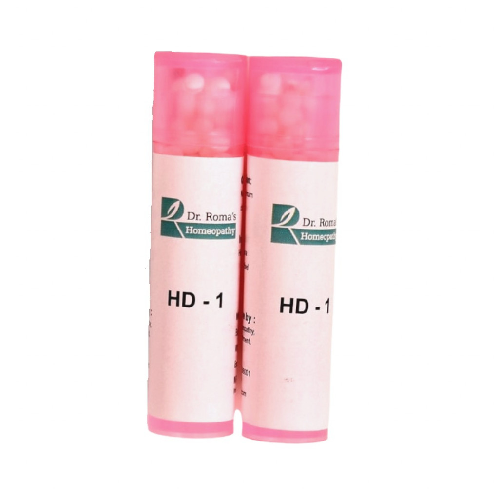 Dr Roma's Homeopathy HD-1 Hair fall Pills (2 Bottles of 2 Dram)