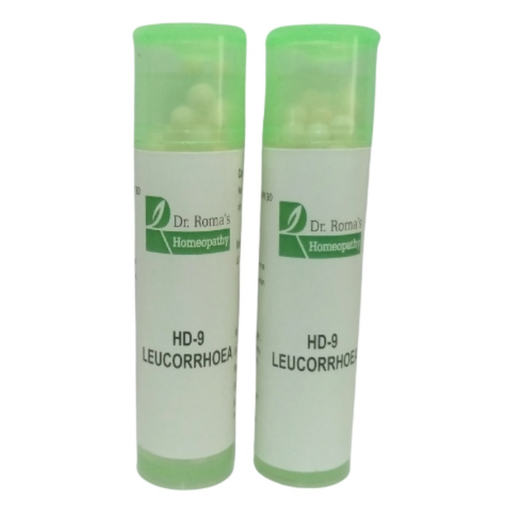 Dr Roma's Homeopathy HD-9 Leucorrhoea (2 Bottles of 2 Dram)