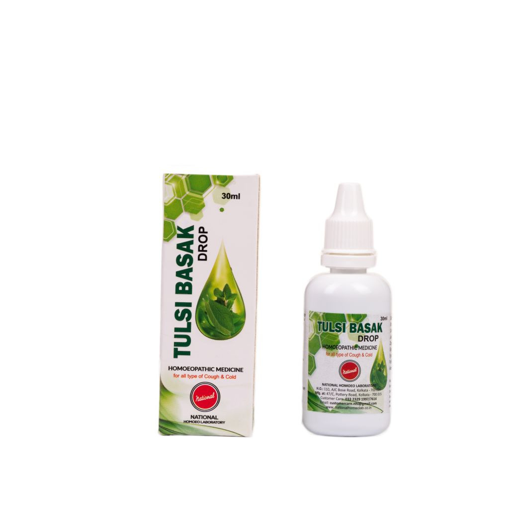 National Homoeo Laboratory Tulsi Basak (Cough & Cold Drops) (30 ml)
