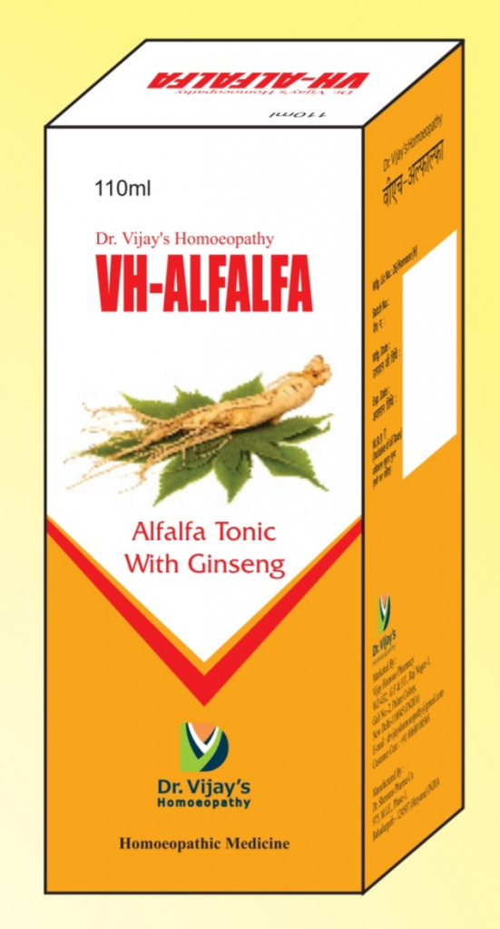 Dr Vijay's Homoeopathy VH-Alfalfa Tonic With Ginseng (450 ml)