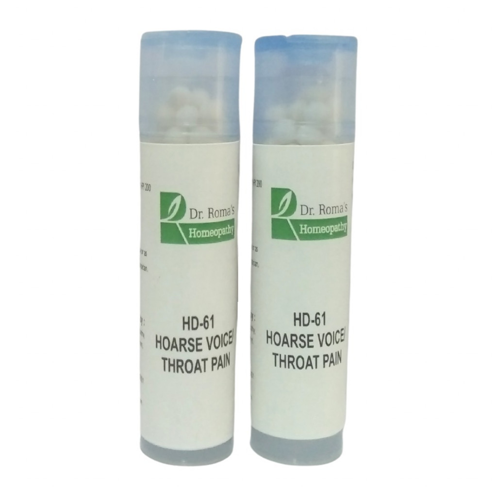  HD-61 Hoarse Voice Throat Pain (2 Bottles of 2 Dram)