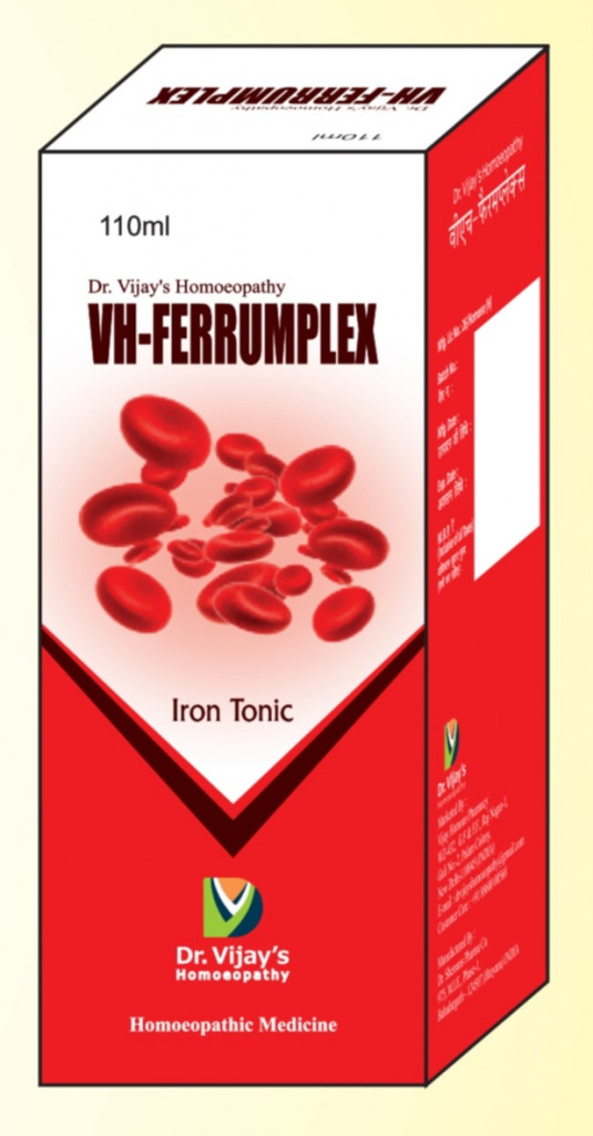 Dr Vijay's Homoeopathy VH-Ferrum Plex Syrup (200 ml)