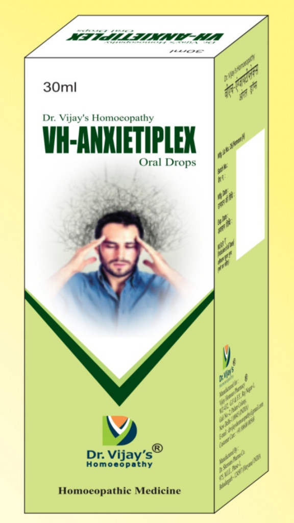 Dr Vijay's Homoeopathy VH-Anxietiplex Drops (30 ml)