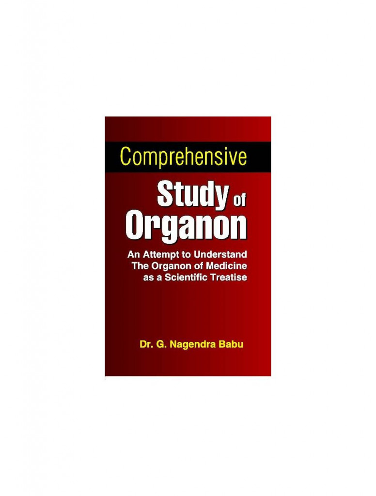  COMPREHENSIVE STUDY OF ORGANON