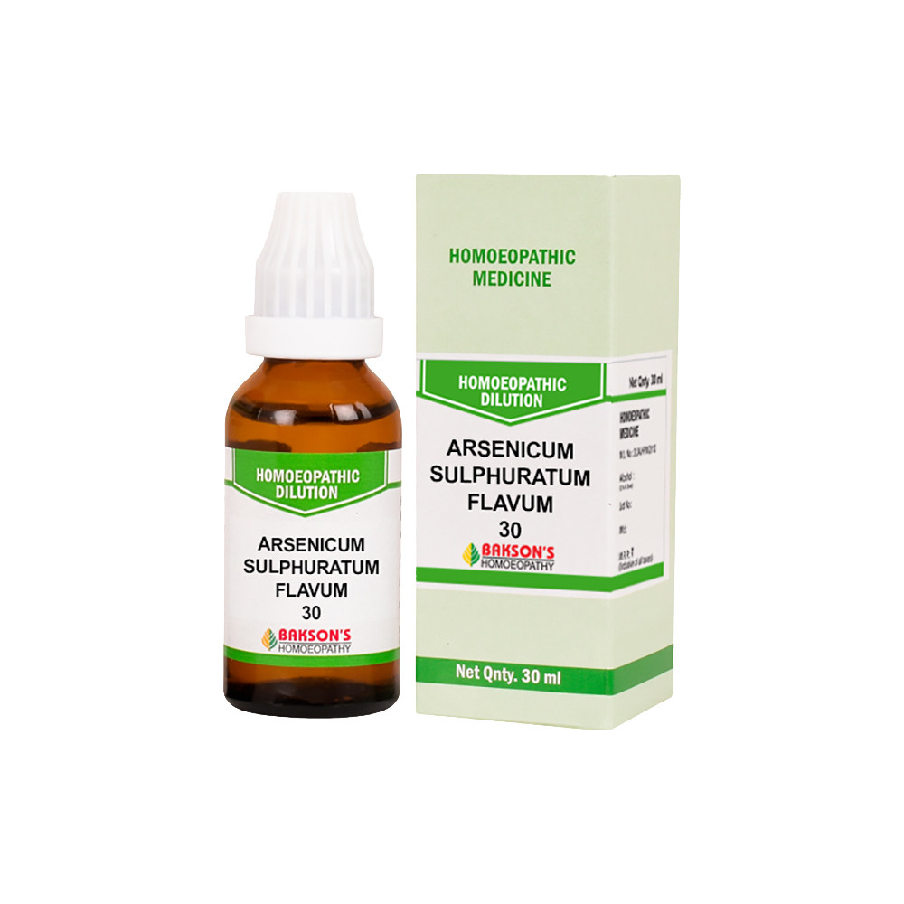 Bakson's Arsenic Sulphuratum Flavum6 CH (30 ml)