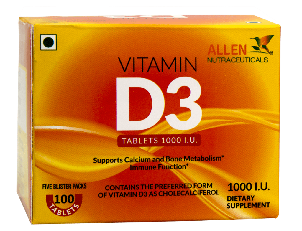 Allen Vitamin D3 (100 Tablet)