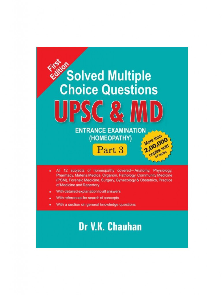  UPSC & MD ENTRANCE EXAMINATION-PART III By V K CHAUHAN