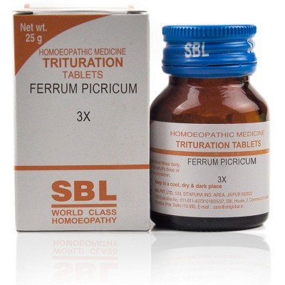 SBL Ferrum Picricum 3X (25 gm)