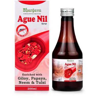 Dr. Bhargava Ague Nil Syrup with Giloy, Papaya, Neem and Tulsi (200ml) 